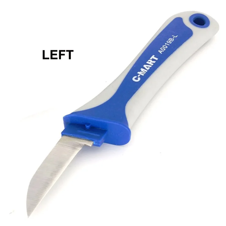 Садовые ножницы, C-MART, высококлассные ножницы из нержавеющей стали для прививки, инструмент для прививки ножей, наборы пластиковых ручек - Цвет: Left