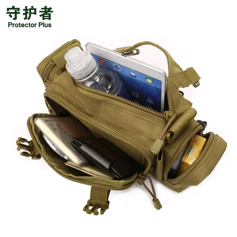 Protector Plus Y108 Outdoor Sports Bag Camouflage Nylon Tactical Military Waist Pack Hiking Messenger Bag Handbag