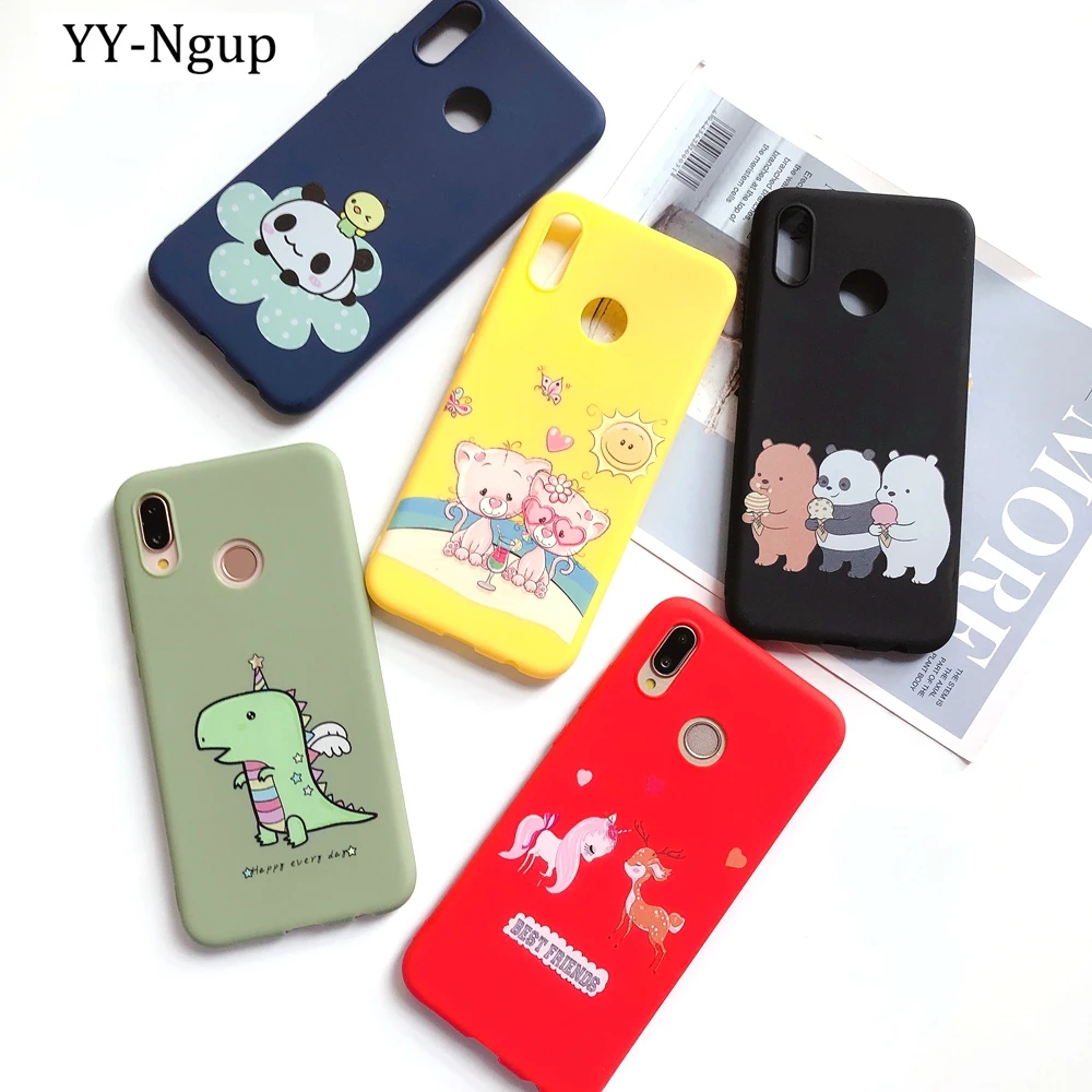 

Huawei P Smart Plus 2019 Cartoon Flower Panda Phone Case Etui for Huawei P Smart 2019 Honor 10 Lite 10i Phone Cover Funda Capa