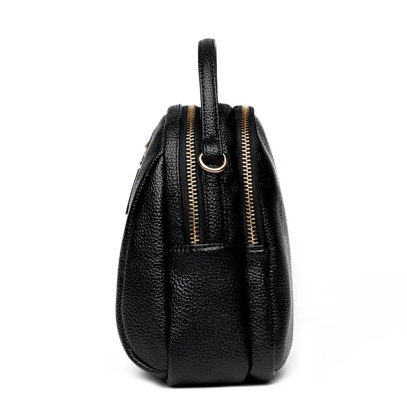 2018 bolso de hombro de cuero multifunción para mujer Mini bolso de escuela con cremallera para chica pequeña Mochila de viaje para mujer