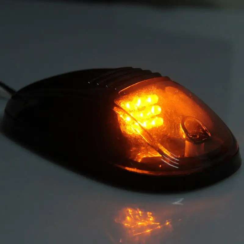 5X Car Truck 9 LED Roof Top Light Lamp Amber DC 12V