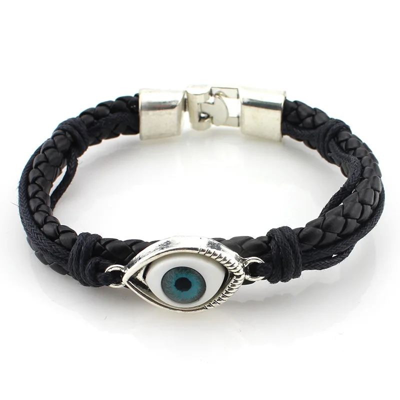 Hot Men Punk Vintage Evil Eye Faux 