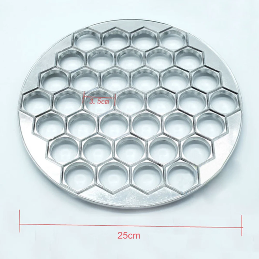 37 Holes Aluminum Alloy Dumplings Mold Kitchen Dough Press DIY Mold Food-Grade Kitchen Cooking Pastry Dumpling Making Tools