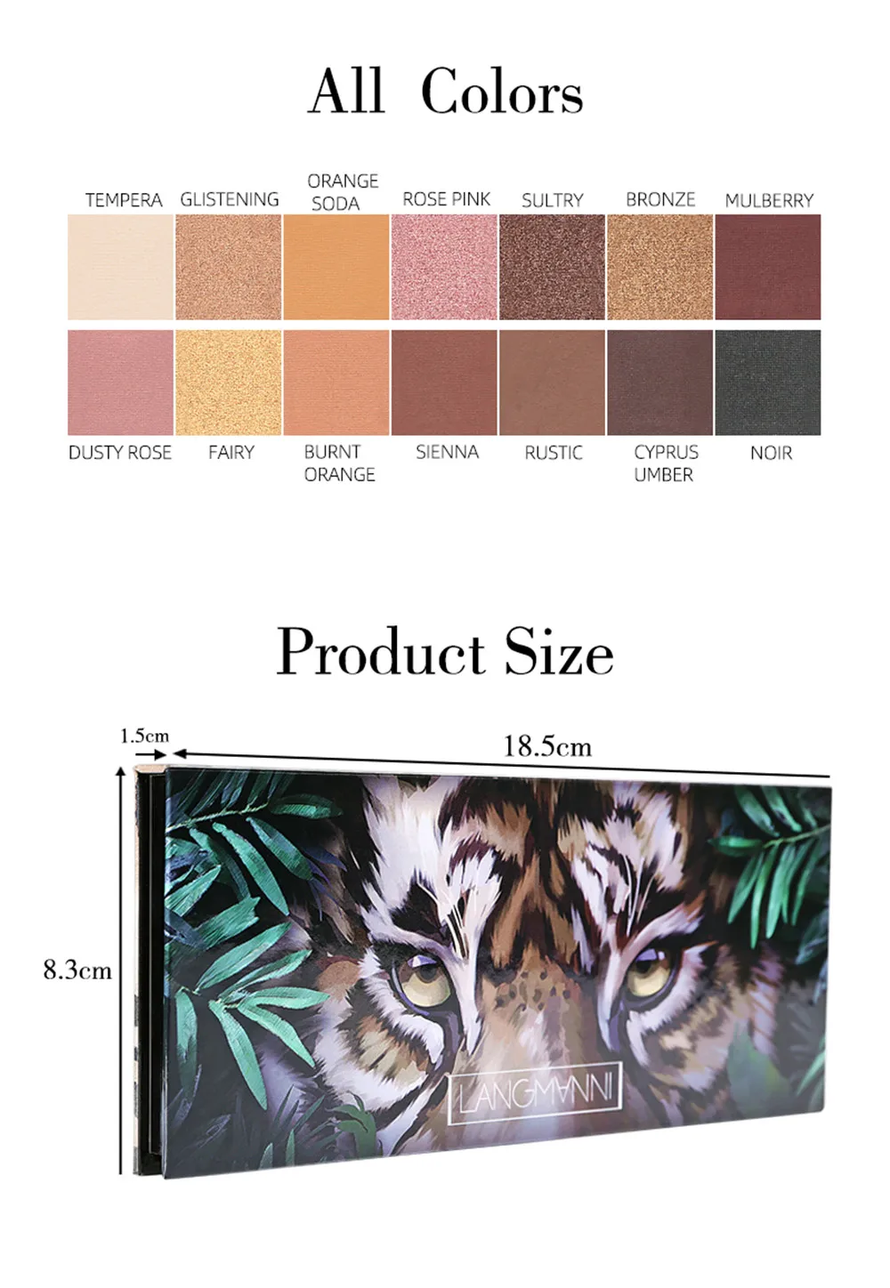 Натуральная красота матовые блестящие тени для макияжа Pallete 14 цветов Дискавери водонепроницаемый обнаженный цвет мерцающий тигровый тени для век Палитра