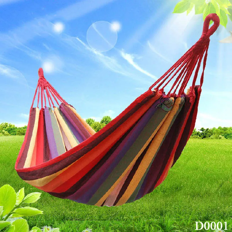 

Wholesale Swing Hanging Chair Outdoor 380G M2 Canvas Garden Hammock New SPT-003