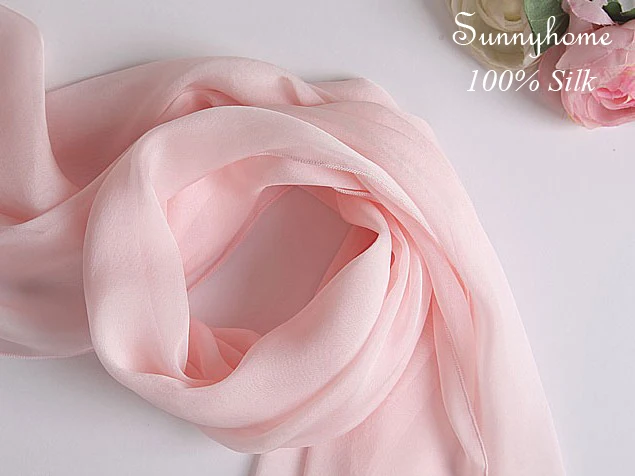 Шелковый шарф 100 для женщин, шарфы, светильник, розовый, белый, Летний стиль, Тонкие шарфы с кисточками, Волшебная Модная брендовая дизайнерская шелковая шаль