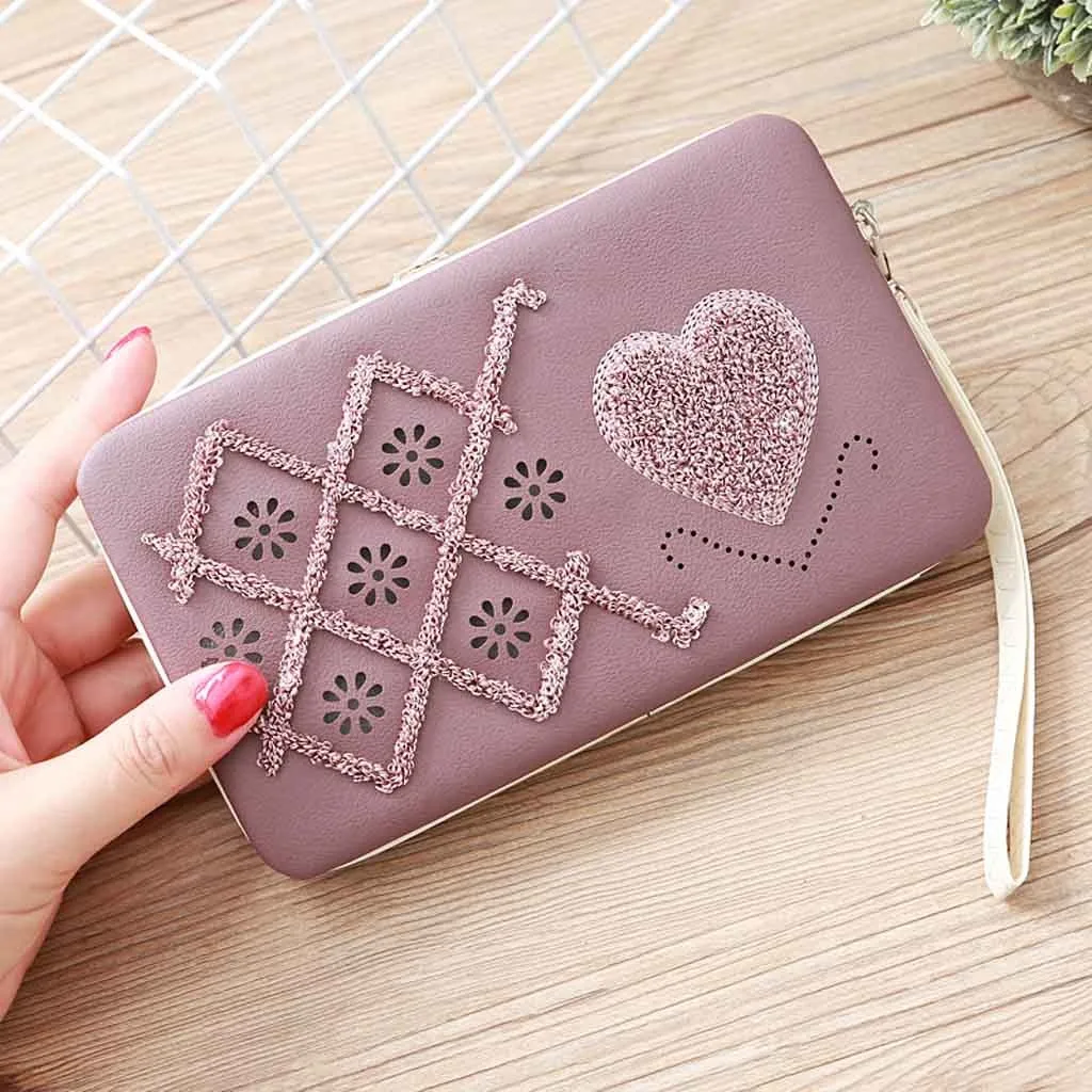 

LadyLong Wallet Lunch Box Wallet Evening Package Mobile Phone Bag Purse Handbag Gradient Color Bag Rainbow Purse Clutch Purse#30