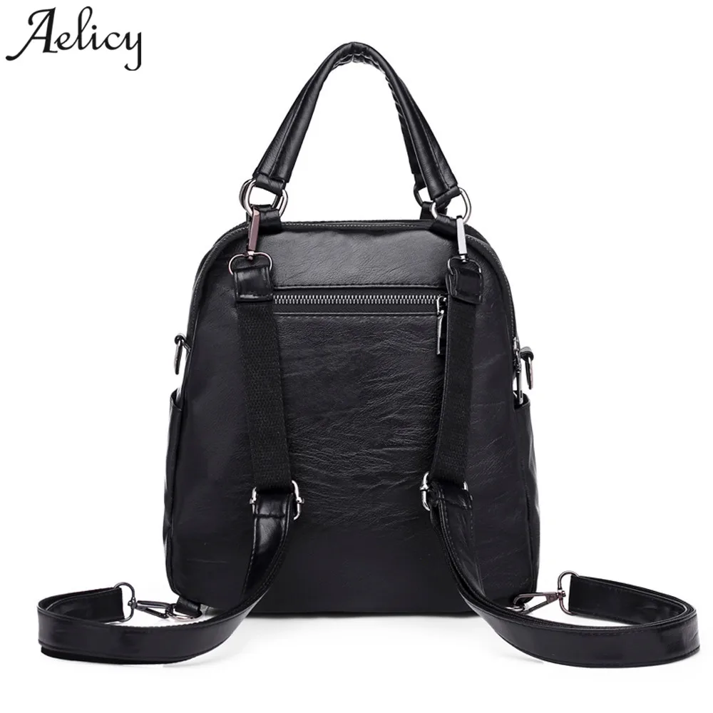 Aelicy, женский рюкзак,, Bolsas, кожа, Новые рюкзаки, женская, винтажная, школьная сумка, для женщин,, ранец, дорожная сумка через плечо