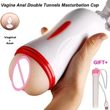 Vagina Real Pussy Male Masturbator Vibrator Real Vagina for Men Silicone Toy Sucking Pussy Male Aircraft Cup Masturbation Cup