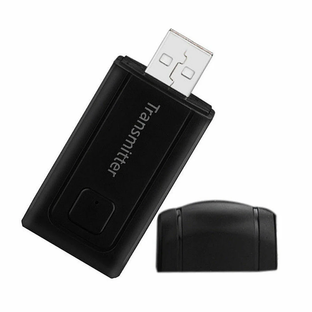 DC 12 В USB Bluetooth передатчик 6,6*2,7*0,9 см A2DP модуль 3,5 мм стерео адаптер Беспроводная Музыка черный