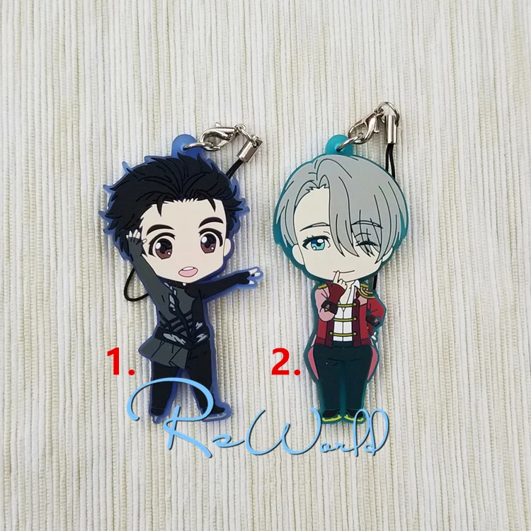 Юрий! Резиновый брелок для ключей с изображением аниме Nikiforov Victor Katsuki Yuri