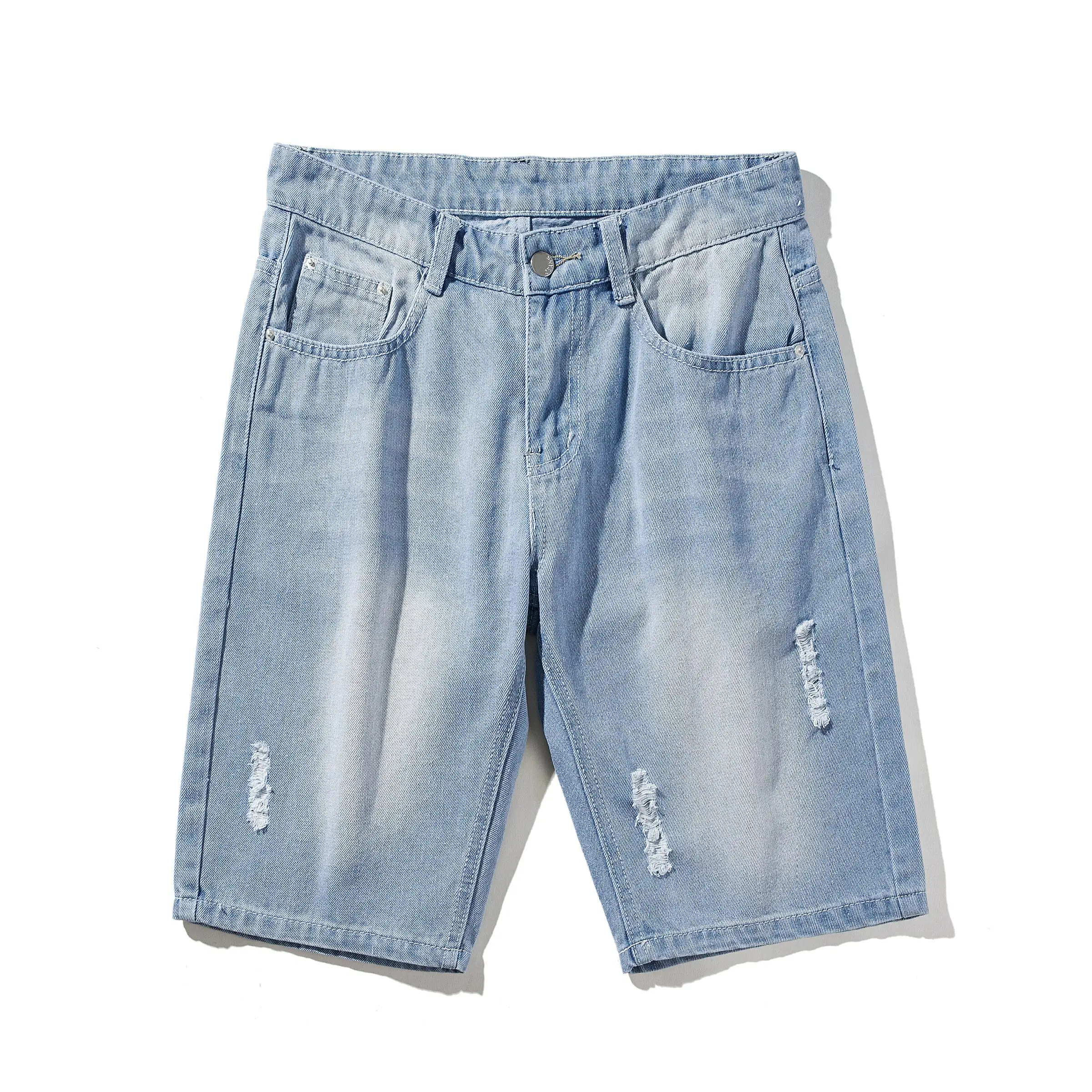 Летние джинсы, шорты мужские джинсовые шорты мужские рваные джинсы шорты больших размеров heren korte broeken