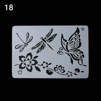 

Butterfly dragonfly Layering Stencils Wall Painting Scrapbooking Stamping Stamp Album Decorative Embossing Paper Card Template