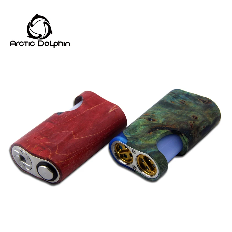 Arctic Дельфин Amber стабилизированной древесины Squonk Mod Squonker электронная сигарета Питание от одной батареи 18650