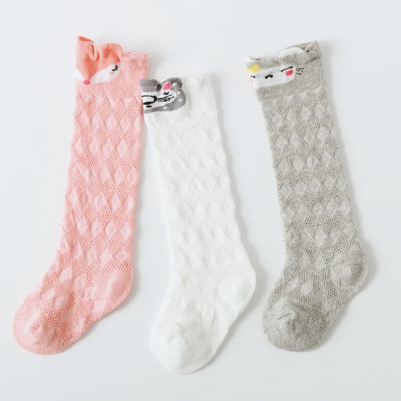 3 Pairs/Lot Summer Children Socks Cotton Animal Cartoon Breathable High Tube Mesh Socks for Children Boys Girls 0-3 Years 3 Pairs/Lot Summer Children Socks Cotton Animal Cartoon Breathable High Tube Mesh Socks for Children Boys Girls 0-3 Years