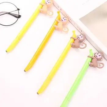 

1pcs Monkey Gel Pen Cute Stationery 0.5mm Cute Pens Cartoon Animal Gel Pens Student Signature Black Pen Kawaii School Supplies