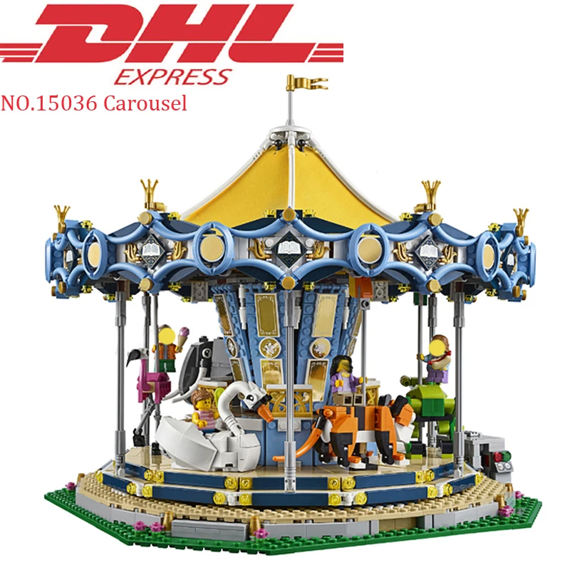

Lepin 15036 2705Pcs City Street Carousel Set Compatible 10257 Educational Building Blocks Bricks DIY Toy For Children Model Gift