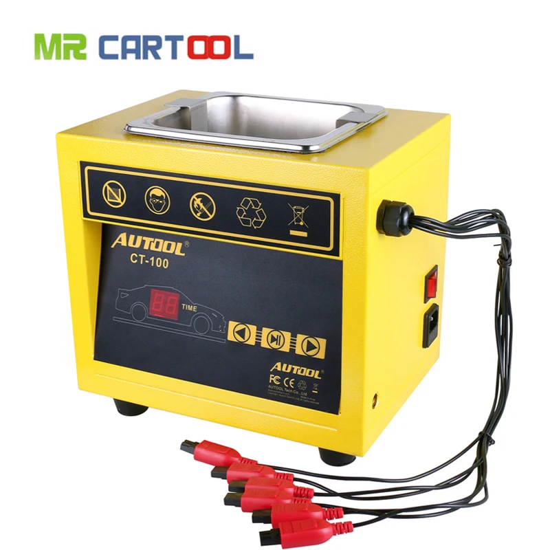

Free Shipping AUTOOL CT-100 MINI Fuel Injector Cleaner 110V/220V Car Motorcycle CT100 Auto Ultrasonic Injector Cleaning Tool