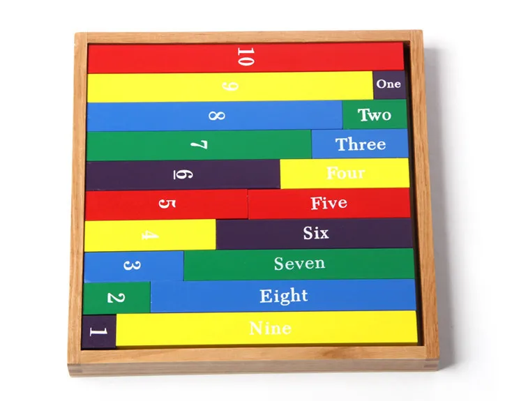 Baby Toys Multicolor Digital Stick Montessori Math Toy Children Teaching Set Educational Figure Blocks Wooden Toys Birthday Gift