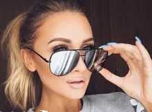 Mrs Win Hot Fashion Aviator Sunglasses Women Men Classic Brand Designer Mirror Sun Glasses oculos de sol feminino UV400 Sunglass