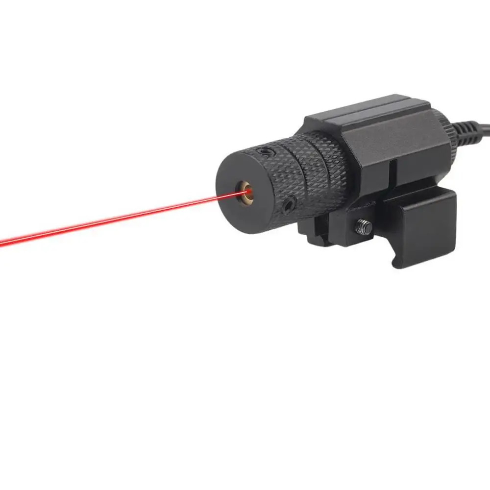 

Powerful Tactical Mini Red Dot Laser Sight Scope Weaver Picatinny Mount Set for Gun Rifle Pistol Shot Airsoft Riflescope Hunting