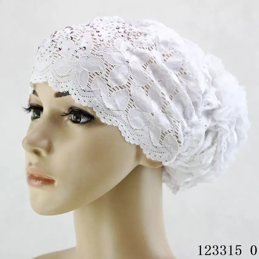Aliexpress.com : Buy 20 colors available hijab bonnet cap Rhinestone ...
