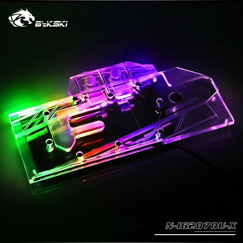 Bykski блок водяного охлаждения подходит для красочных IGame GeForce RTX2070 Ultra OC GPU Блок