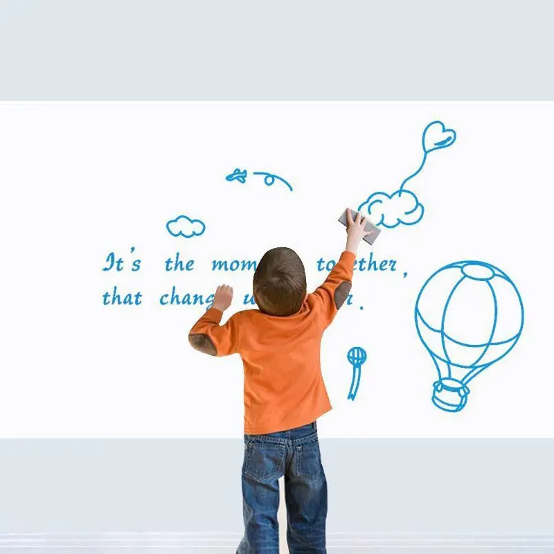 45cmx200cm vinyl whiteboard wall stickers removable board decals