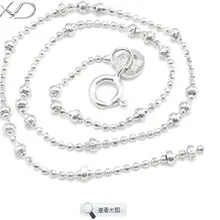 Подлинная Чистая серебряная цепь 5 нитей X 1 мм Твердое Серебро 925 украшения ожерелье цепочка аксессуары