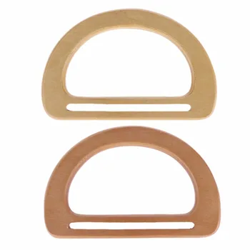 

1 PC Wooden Handle For Ladies Crochet Bag Smiley Shape Purse Wood Handle Accessories New