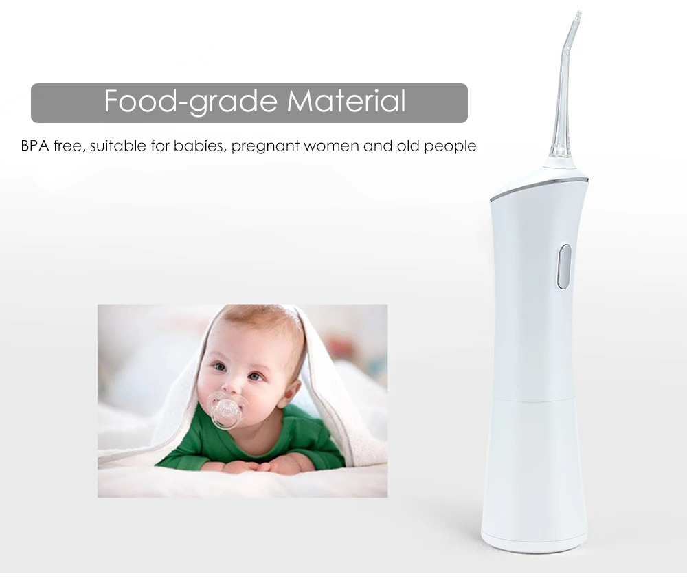 Portable Electric Oral Irrigator Rechargeable Water Floss Tooth Washing Tool