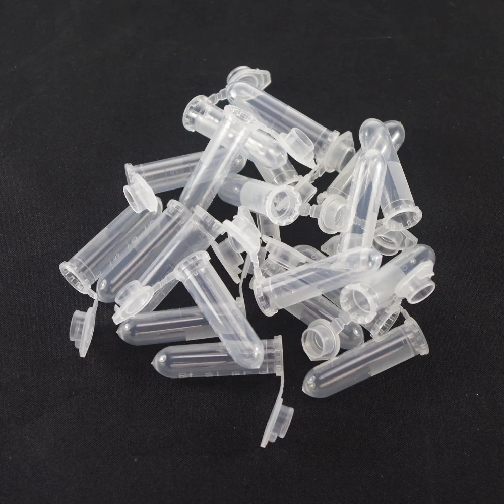 

Plastic test tubes centrifuge tubes 2ml round bottom lot200