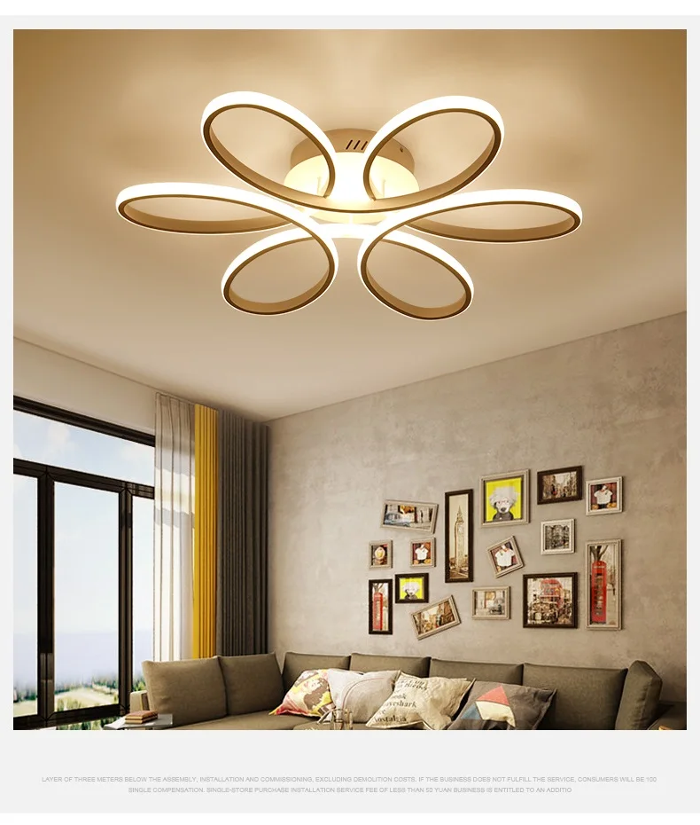 Surface Mounted Modern Ceiling Lights For Living room Kitchen Bedroom Remote Control Indoor Lighting Ceiling Lamp Fixtures 5