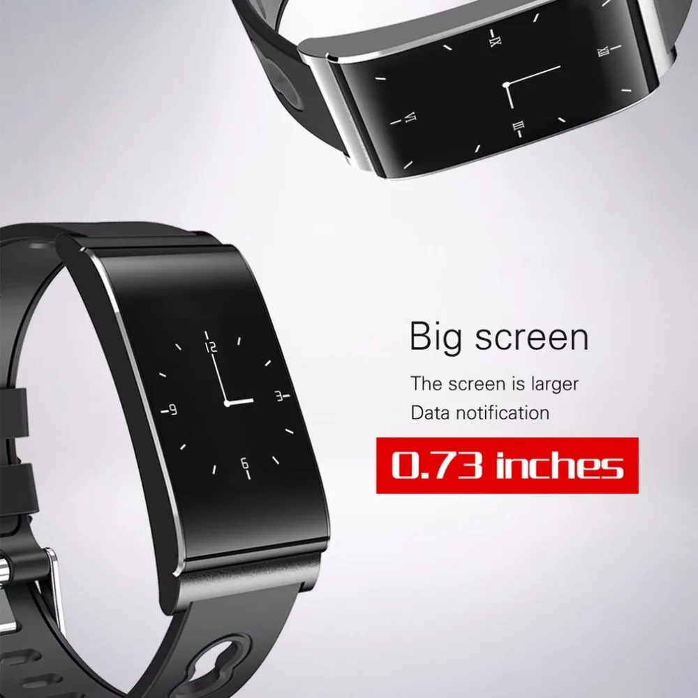 Ультра-тонкий легкий Smart Браслет Водонепроницаемый Bluetooth Фитнес часы с монитор сердечного ритма N109
