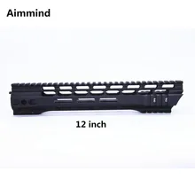 12 дюймов MLOK трубчатое цевье супер тонкий ar 15 Handguard Quad Rail для M4 M16