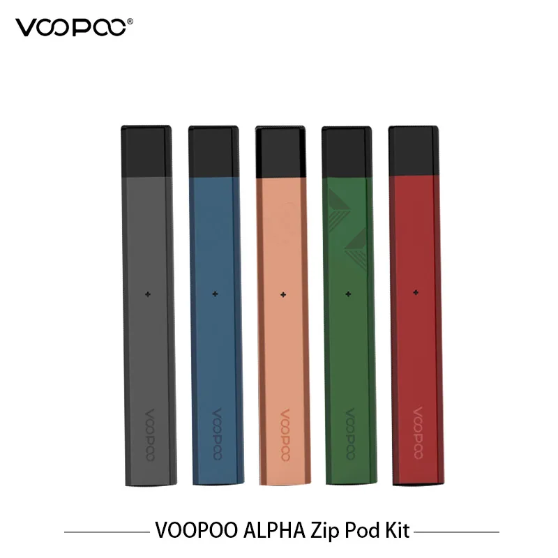 

Voopoo Alpha Zip 250mAh Pod Kit 12W 1.0ml Cartridge 1.8ohm Cotton Core GENE Pod ChipSuper light Vaporizer Pod System E Cigarette