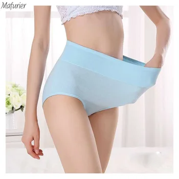 

Mafurier Free Shipping High Waist 4pcs/lot Lifting Hip Women Cotton Panties Female Soft Sexy Briefs Lady Underwear Lingeries