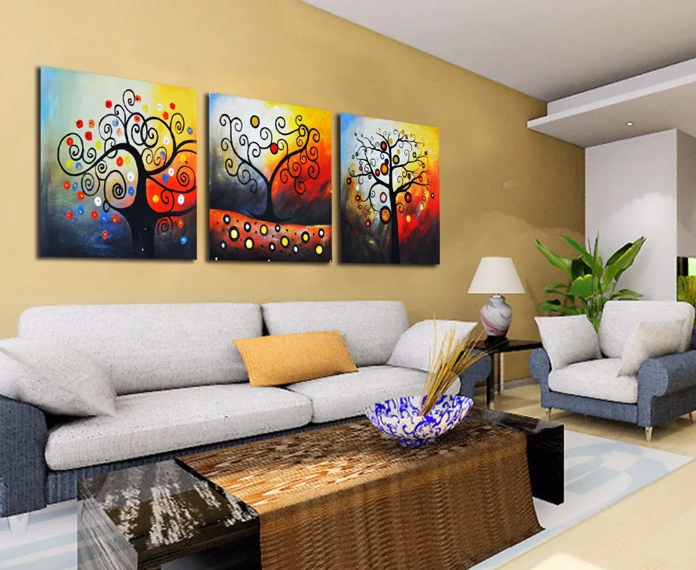 3 шт. абстрактная картина с изображением деревьев Фортуны| |
