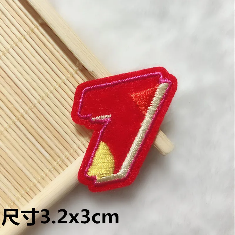 cute numbers patches for kids clothes 7