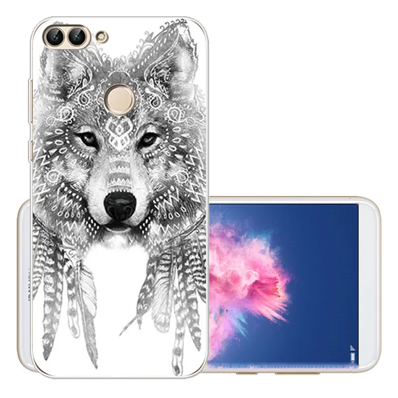 Arvin Soft Protective Case FOR Huawei P Smart Painting Silicone Back Cases FOR  Enjoy 7s FOR P9 lite Y3 Y5 Y6 2017 P8 lite 2017  (10)
