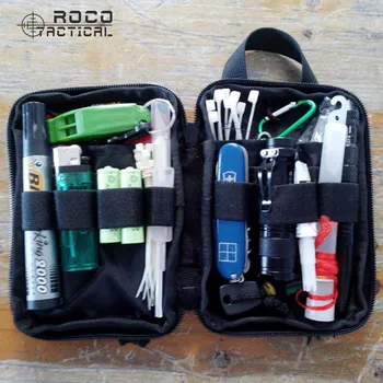 

ROCOTACTICAL Military Wallet Pocket EDC Travel Military Sports Pocket Organizer Military Utility Phone Pouch Bag Cordura Nylon