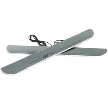 YY car lamp Waterproof Acrylic Moving LED Welcome Pedal Car Scuff Plate Pedal Door Sill Light