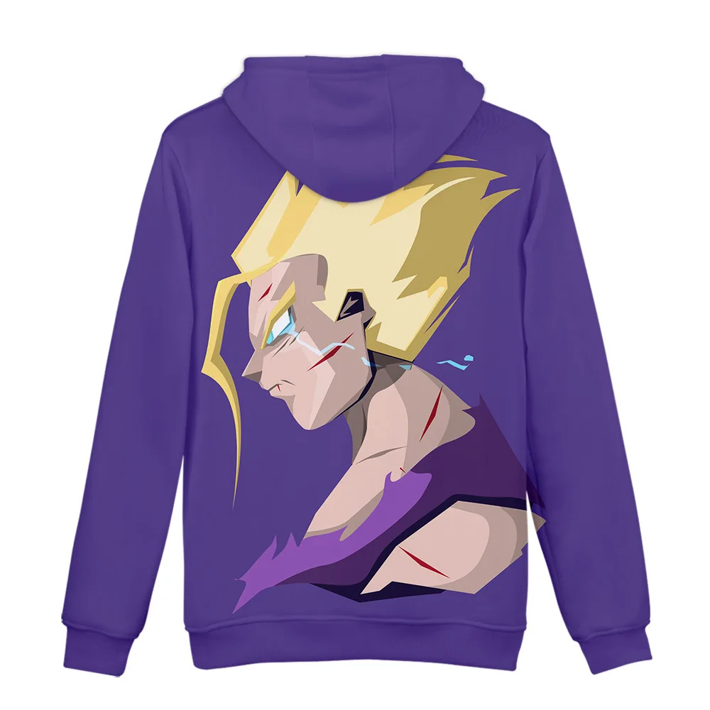 Anime Hoodie Dragon Ball Z Pocket Hooded Sweatshirt Kid Goku 3D Hoodies Pullovers Men Women Long Sleeve Outerwear Poleron Hombre