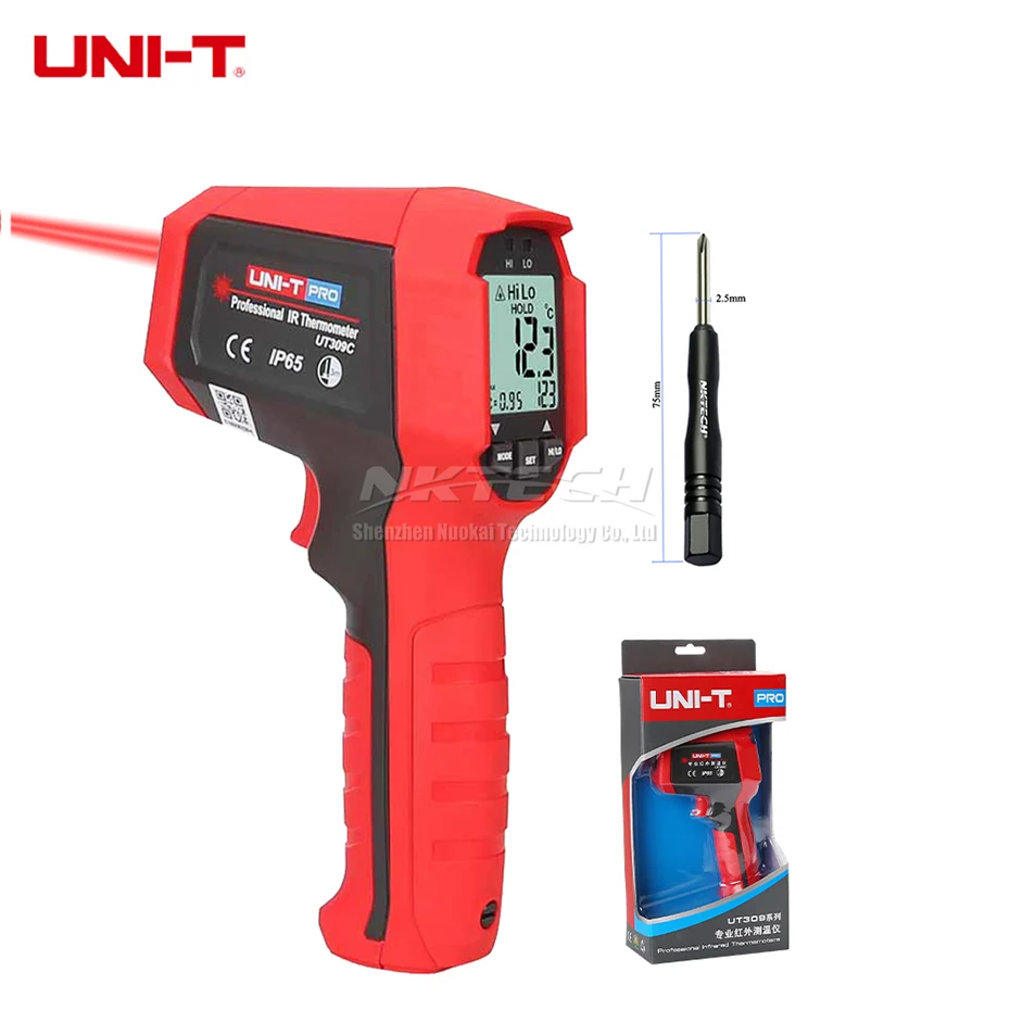 UNI-T UT309A UT309C профессиональный лазерный инфракрасный термометр для измерения температуры UT303A UT303C UT303D UT305A UT305C ИК инфракрасный пистолет промышленного Температура - Цвет: UT309C IP65