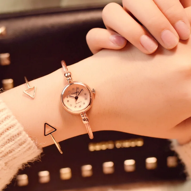 Алмазный Роскошный стальной проволочный браслет часы женские модные брендовые маленькие винтажные дизайнерские женские наручные часы женские часы