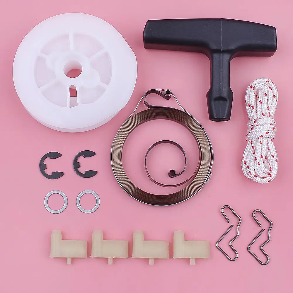 Recoil Starter Pulley Spring Grip Rope Pawl Kit Per Stihl Ms390 Ms290 039 029 Motosega Benzina Garden Tool Parts