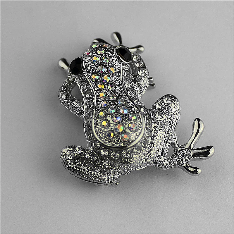 

The new fashion gorgeous female dress girl birthday party beautiful animal frog brooch needle collar needle free shipping