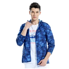 Tectop летняя верхняя одежда тонкая ветрозащитная Солнцезащитная верхняя одежда(Королевский синий камуфляж S мужской