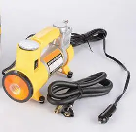 12V Car Air pump with lamp automobile tire inflator single-cylinder type