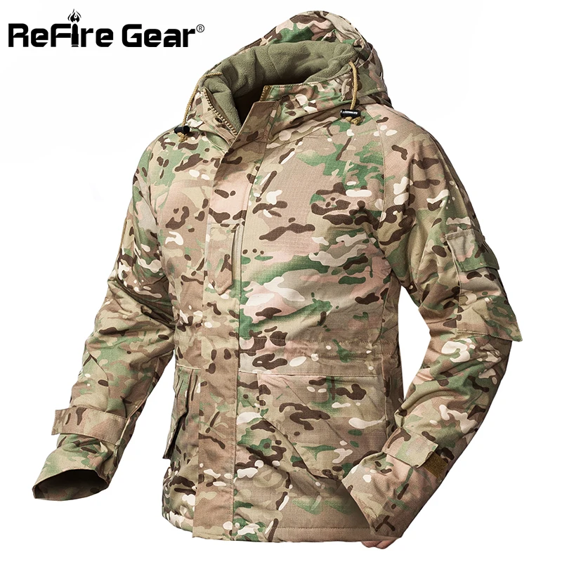 Куртка ReFire Gear Мужская камуфляжная тактическая Водонепроницаемая теплая